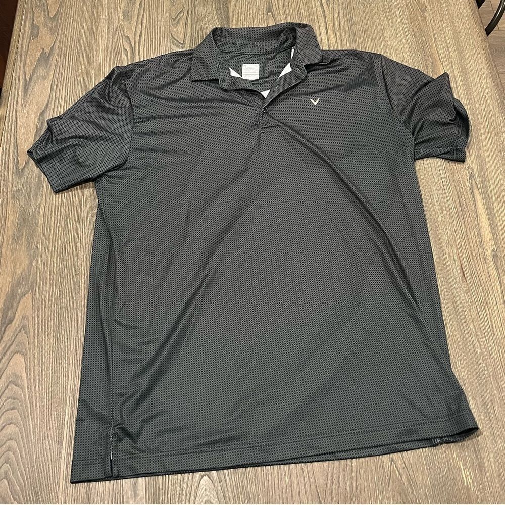Callaway Men's Gray Swing Tech Golf Shirt Size L